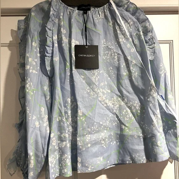 Cynthia Rowley Claudia Blouse - Sz. L - NWT - Picture 6 of 7